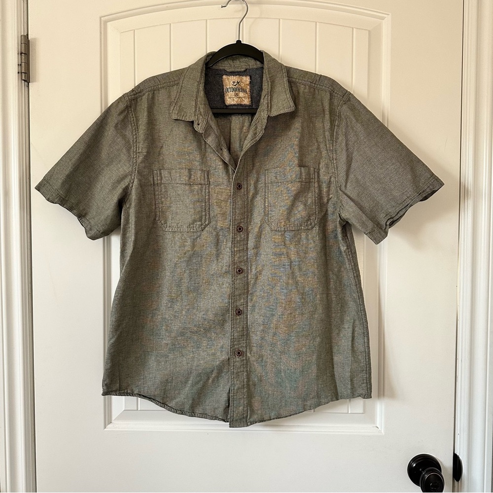 Outdoor Life Button Down Shirt Perfect for Vacations, Travel, or Outdoors